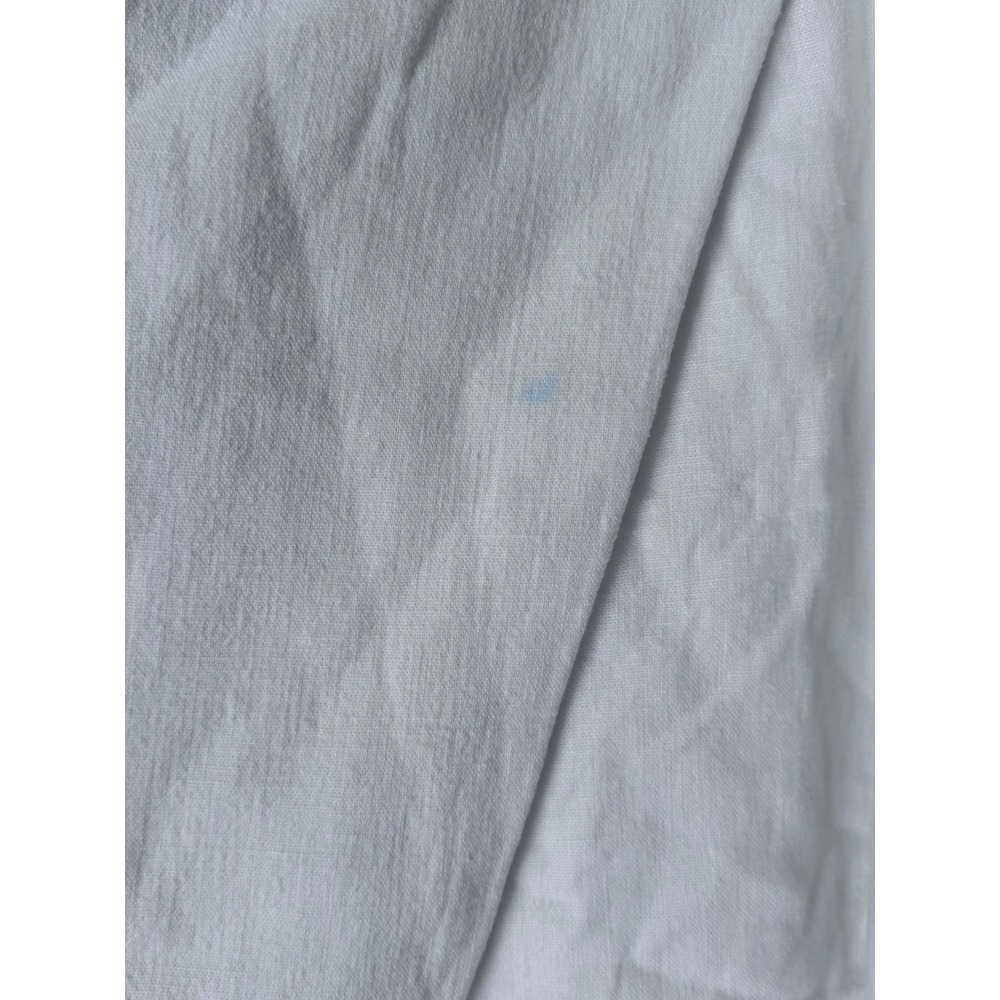 Abercrombie & Fitch White Linen Blend Wrap Front Skort Large High Rise Casual - Picture 6 of 6